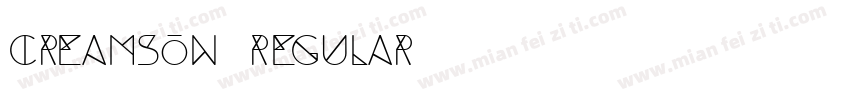 Creamson Regular字体转换